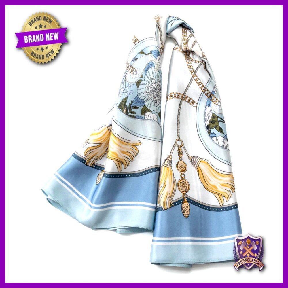 Large 35x35 Mulberry Silk Scarf for Women, Hair Wrap & Neck Accessory